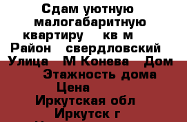 Сдам уютную  малогабаритную квартиру 12 кв.м .  › Район ­ свердловский › Улица ­ М.Конева › Дом ­ 12 › Этажность дома ­ 5 › Цена ­ 7 000 - Иркутская обл., Иркутск г. Недвижимость » Квартиры аренда   